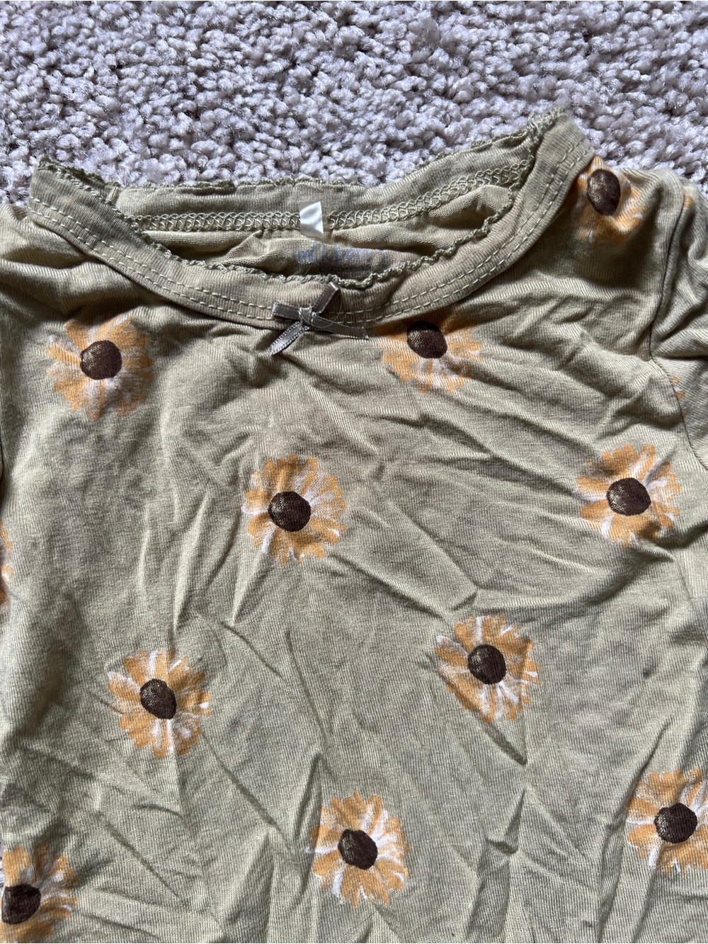 Milkberry pajamas Sunflower Print Kids Pajamas 12m - Picture 2 of 3